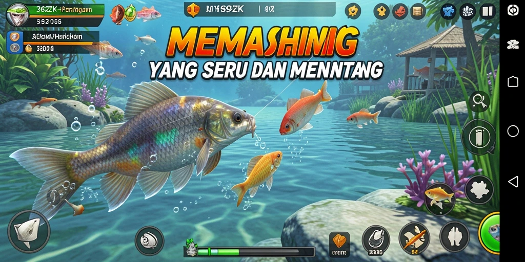Screenshot gameplay 369ZK menampilkan pengalaman memancing yang seru.