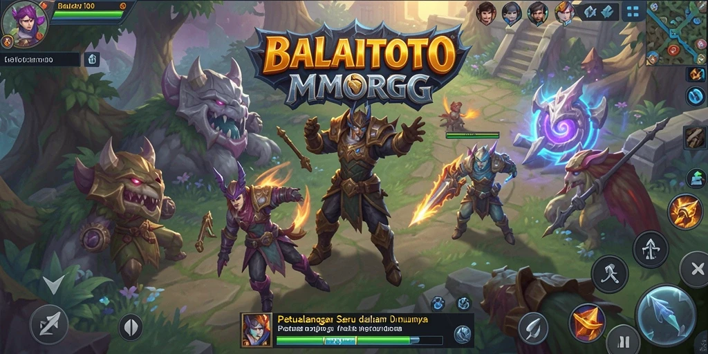 Tampilan menarik dari gameplay seru BALAITOTO yang menggambarkan pertarungan epik.