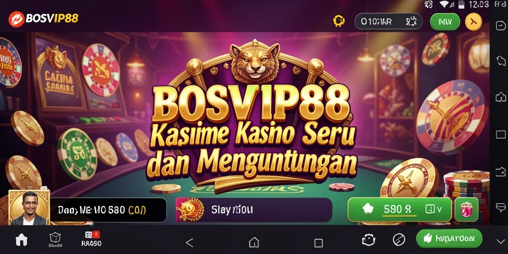 Tampilan gameplay menarik dari BOSVIP88 di dunia Kasino.