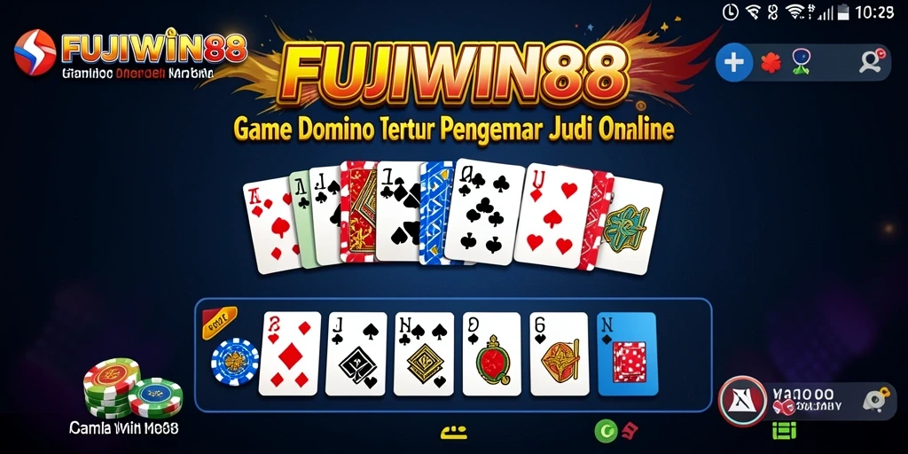 Tampilan gameplay seru di FUJIWIN88 dengan tampilan Domino yang menarik.