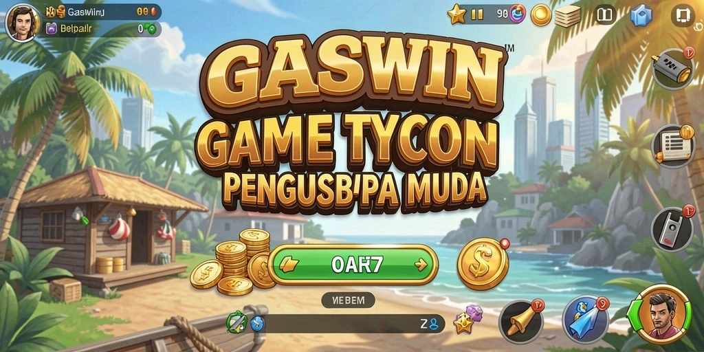 Screenshot utama menunjukkan ketegangan dan keseruan gameplay Tycoon.