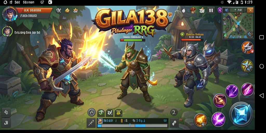 Tampilan gameplay seru di GILA138 dengan pertempuran epik dan eksplorasi dunia.
