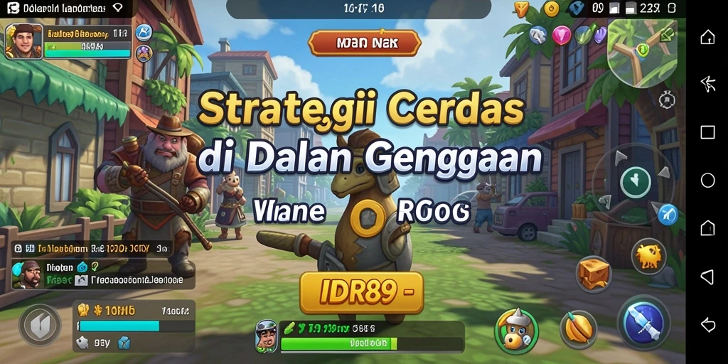 Gameplay menegangkan yang menunjukkan strategi mendetail dalam pertempuran.