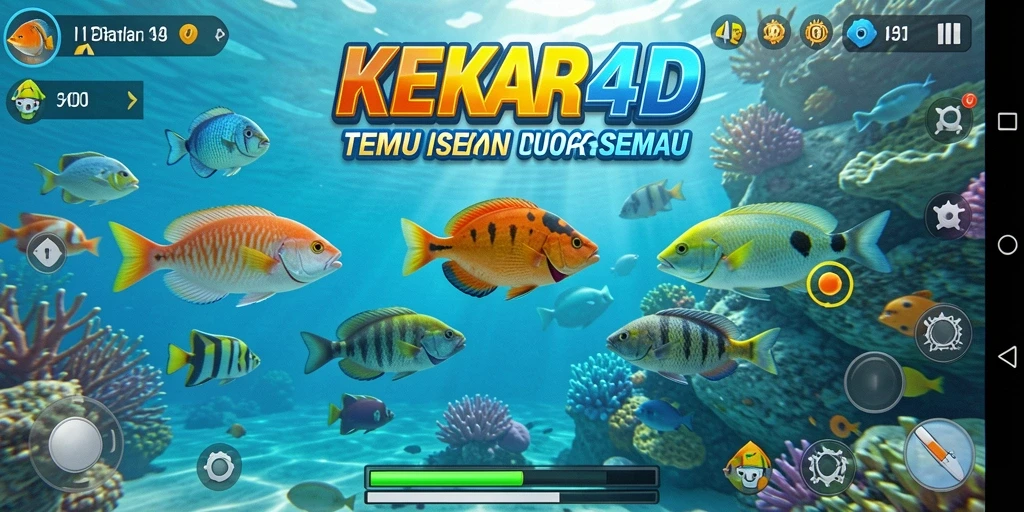 Tampilan gameplay seru Tembak Ikan di KEKAR4D.