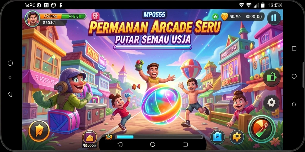 Tangkapan layar MPO555 menampilkan aksi gameplay Arcade yang mendebarkan.