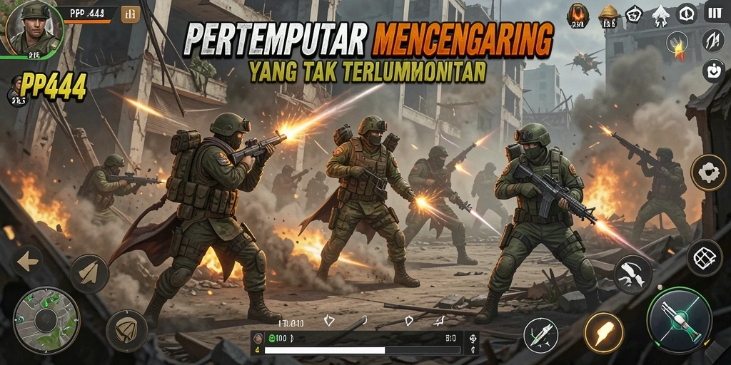 Gameplay PP444 yang menampilkan pertarungan seru dan menegangkan.