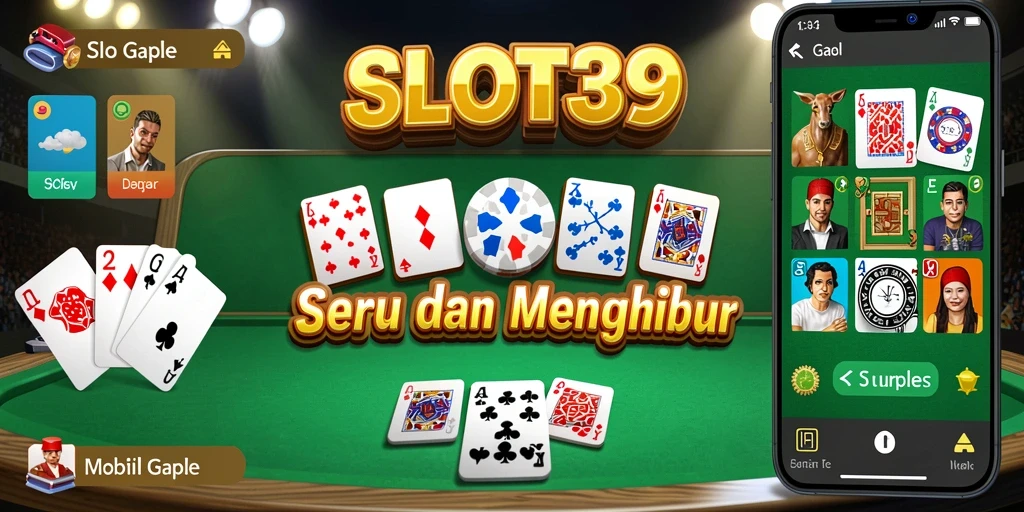 Tampilan permainan Gaple yang menarik dan penuh warna.