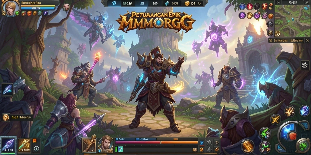 Screenshot utama TO288 menampilkan aksi seru dalam dunia MMORPG.
